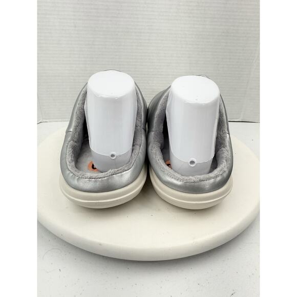 Nike Burrow SE Womens Size 9 Metallic Silver Slip On Slides Slipper Shoes NEW - Picture 5 of 9